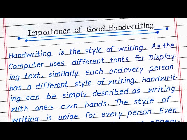 Why handwriting improvement matters for children's academic success